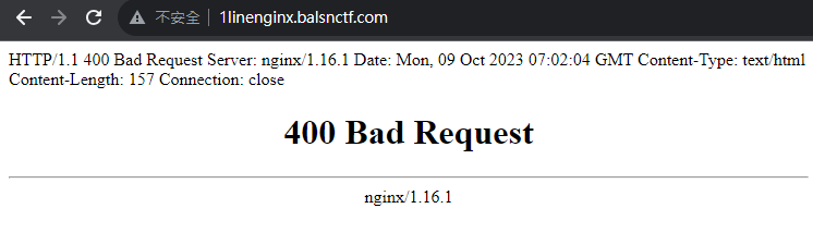 http response header displayed on the page